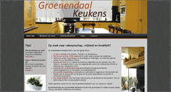 Desktop Screenshot of groenendaalkeukens.nl