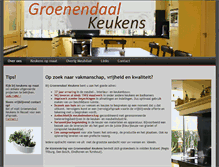 Tablet Screenshot of groenendaalkeukens.nl